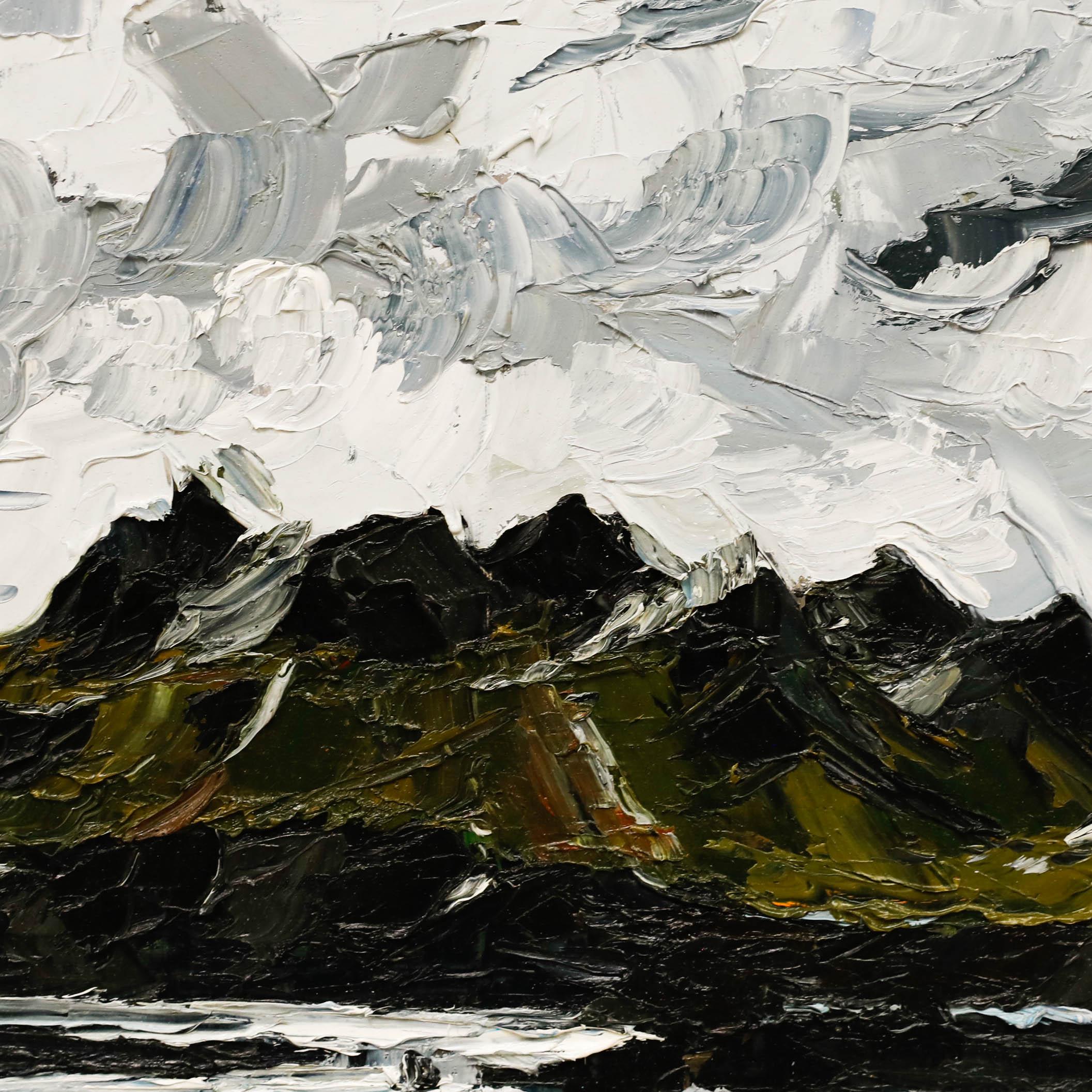 Daniel Nichols - Huile contemporaine, paysage gallois escarpé en vente 3