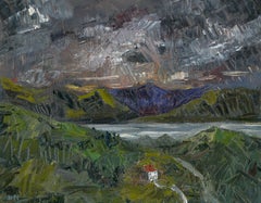 Daniel Nichols - Contemporary Oil, Dark Skies at Loch Ness