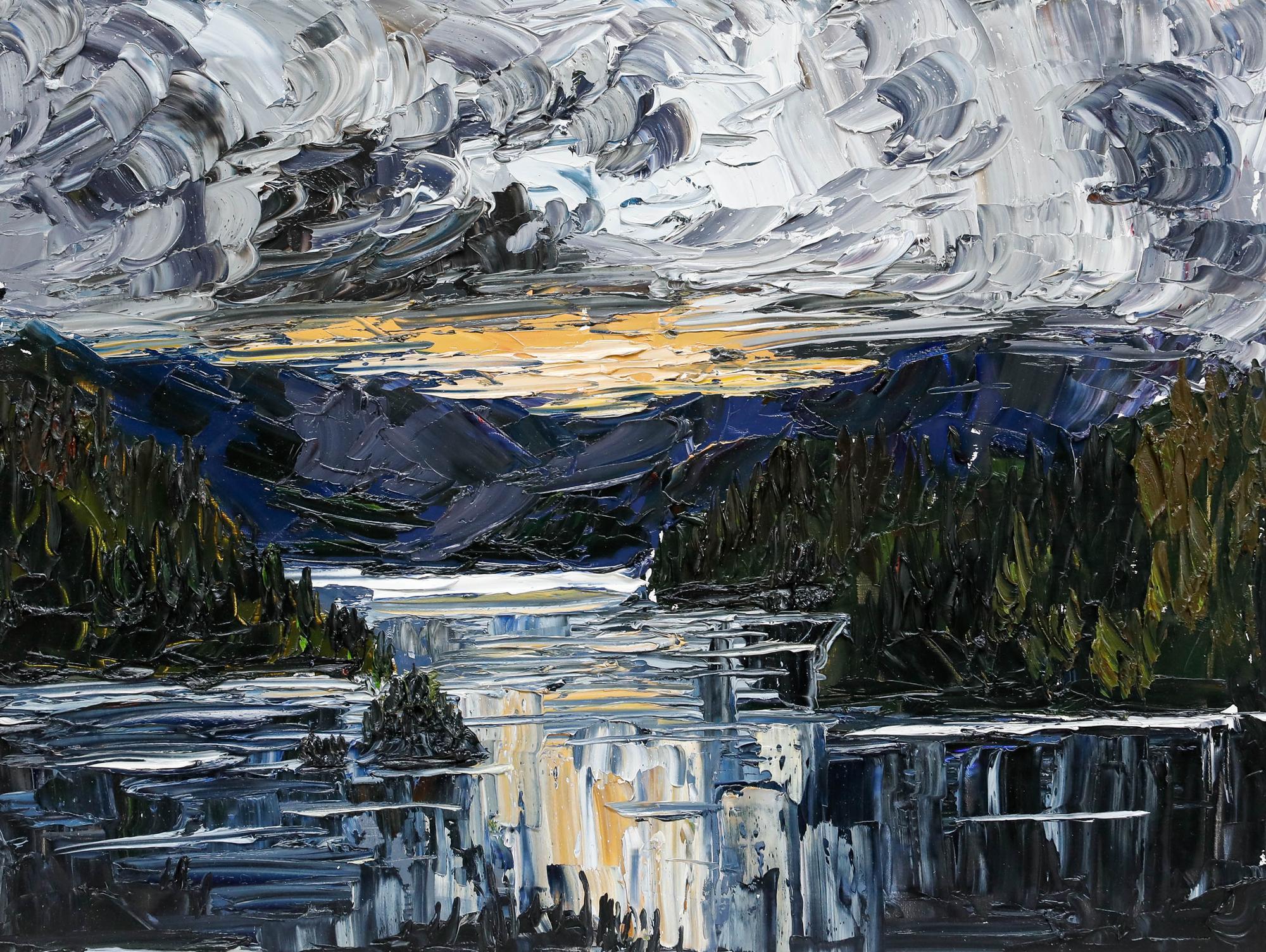 Daniel Nichols - Contemporary Oil, Derwentwater, Lake District For Sale 1