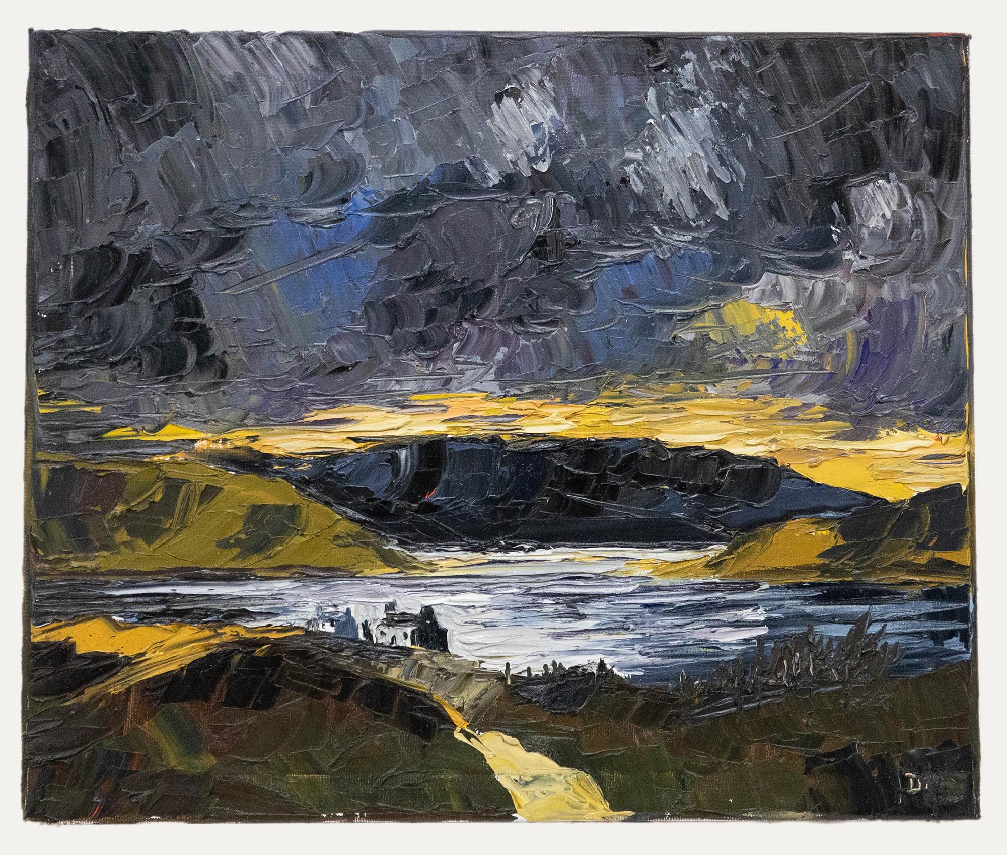 Daniel Nichols - Óleo contemporáneo, Luz en el lago 1