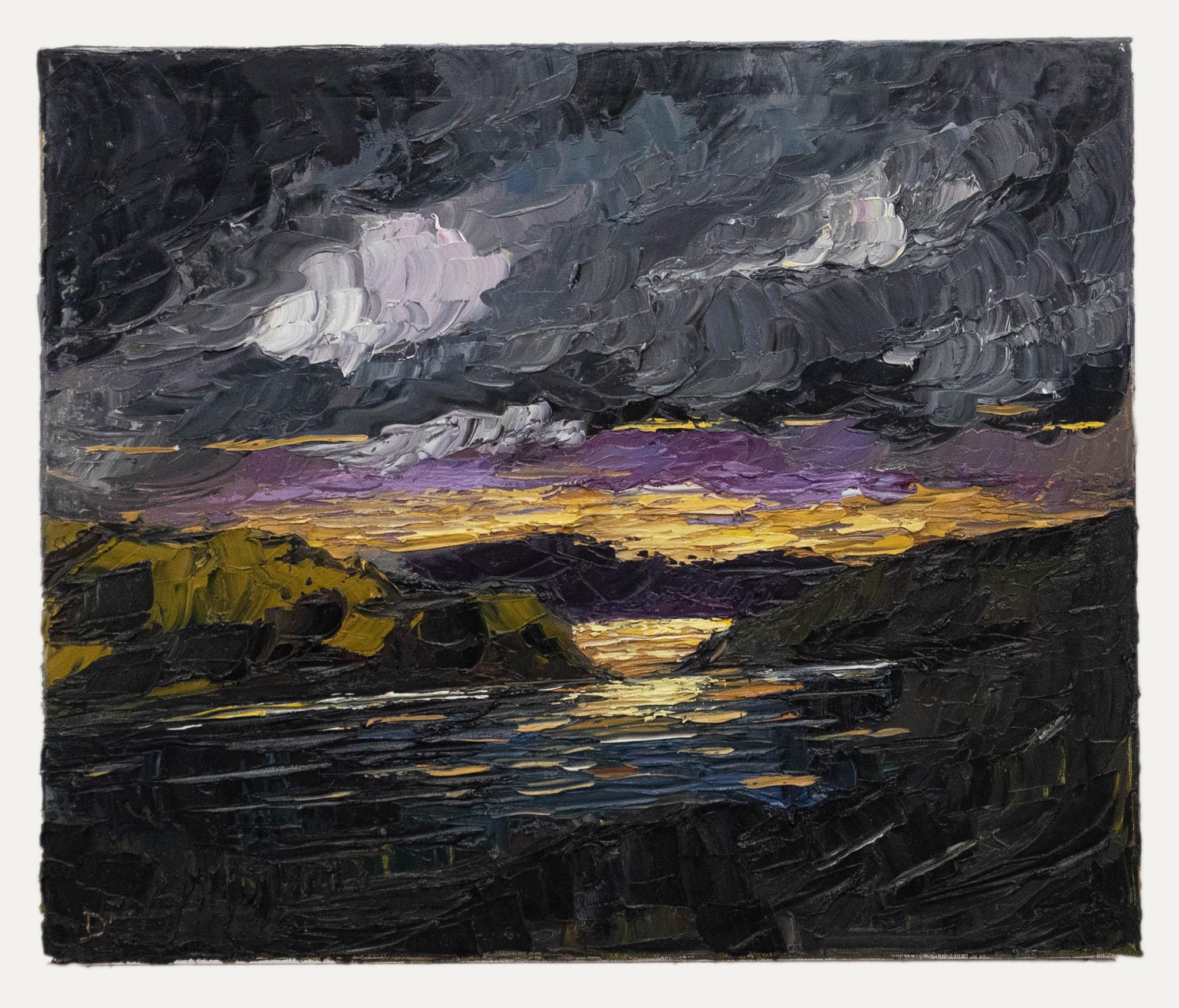 Daniel Nichols - Olio contemporaneo, Loch Restil in vendita 1