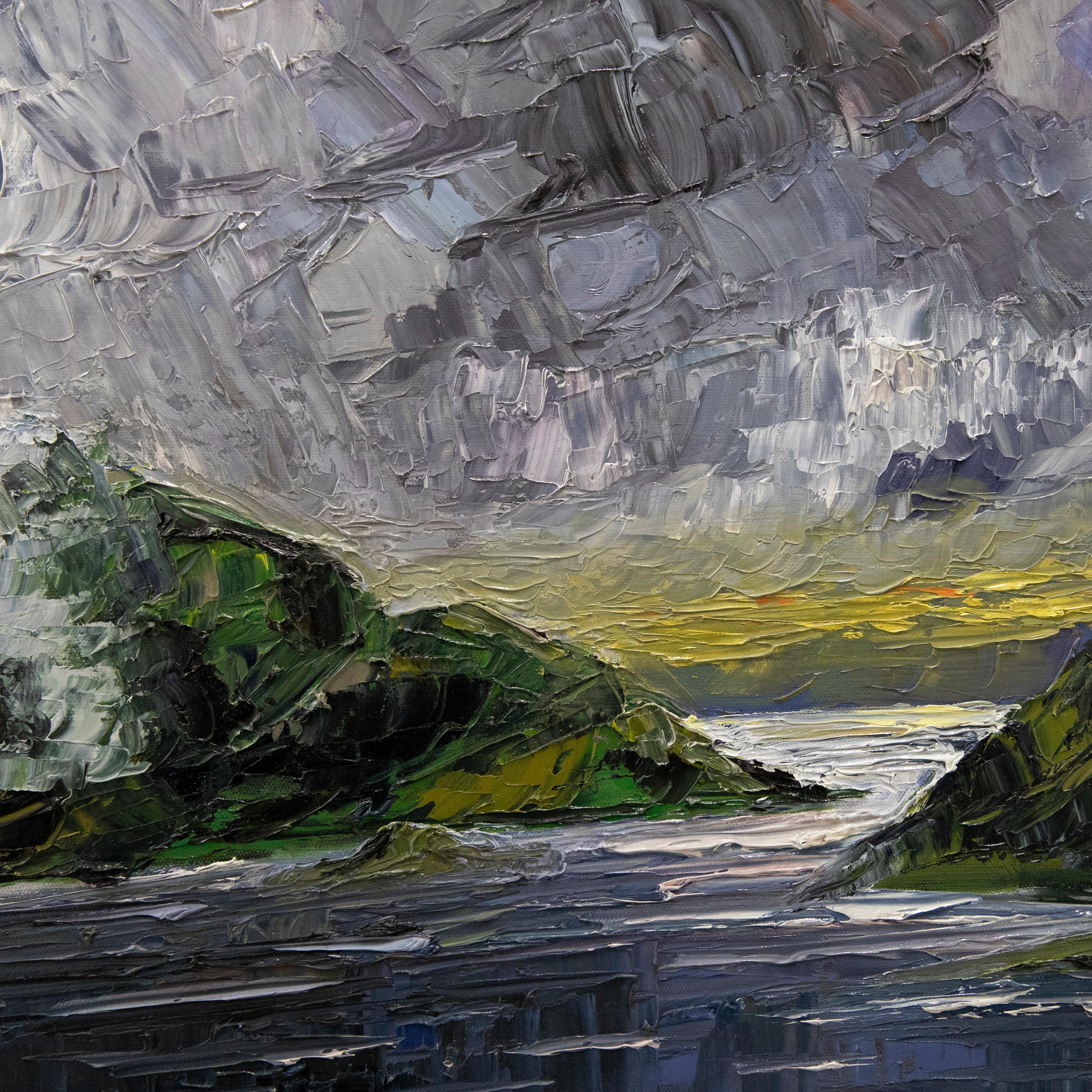 Daniel Nichols - Contemporary Oil, Loch Restil For Sale 3