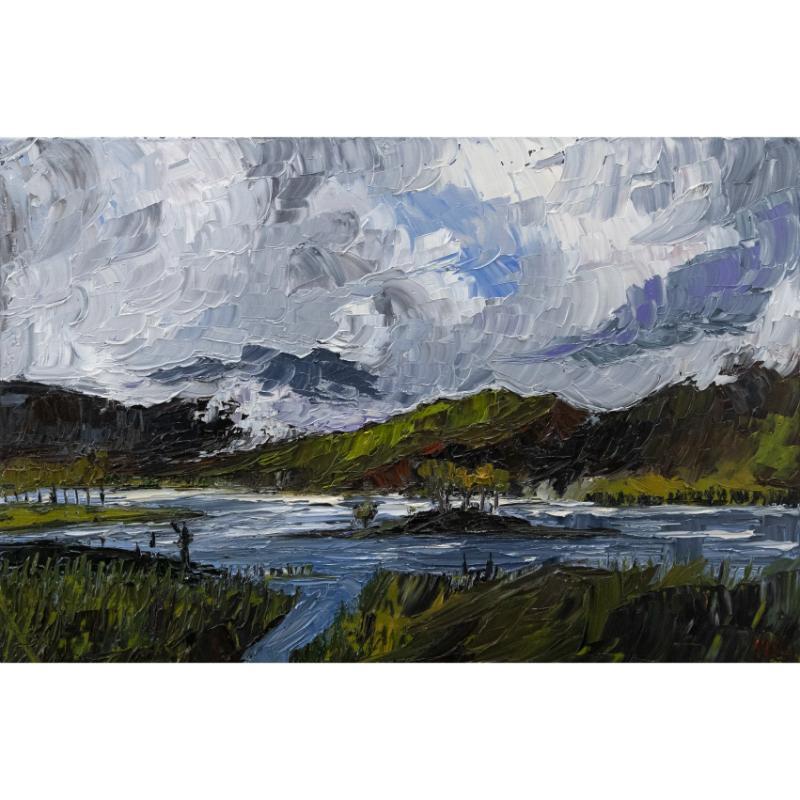 Daniel Nichols - Contemporary Oil, Loch Tulla For Sale 1