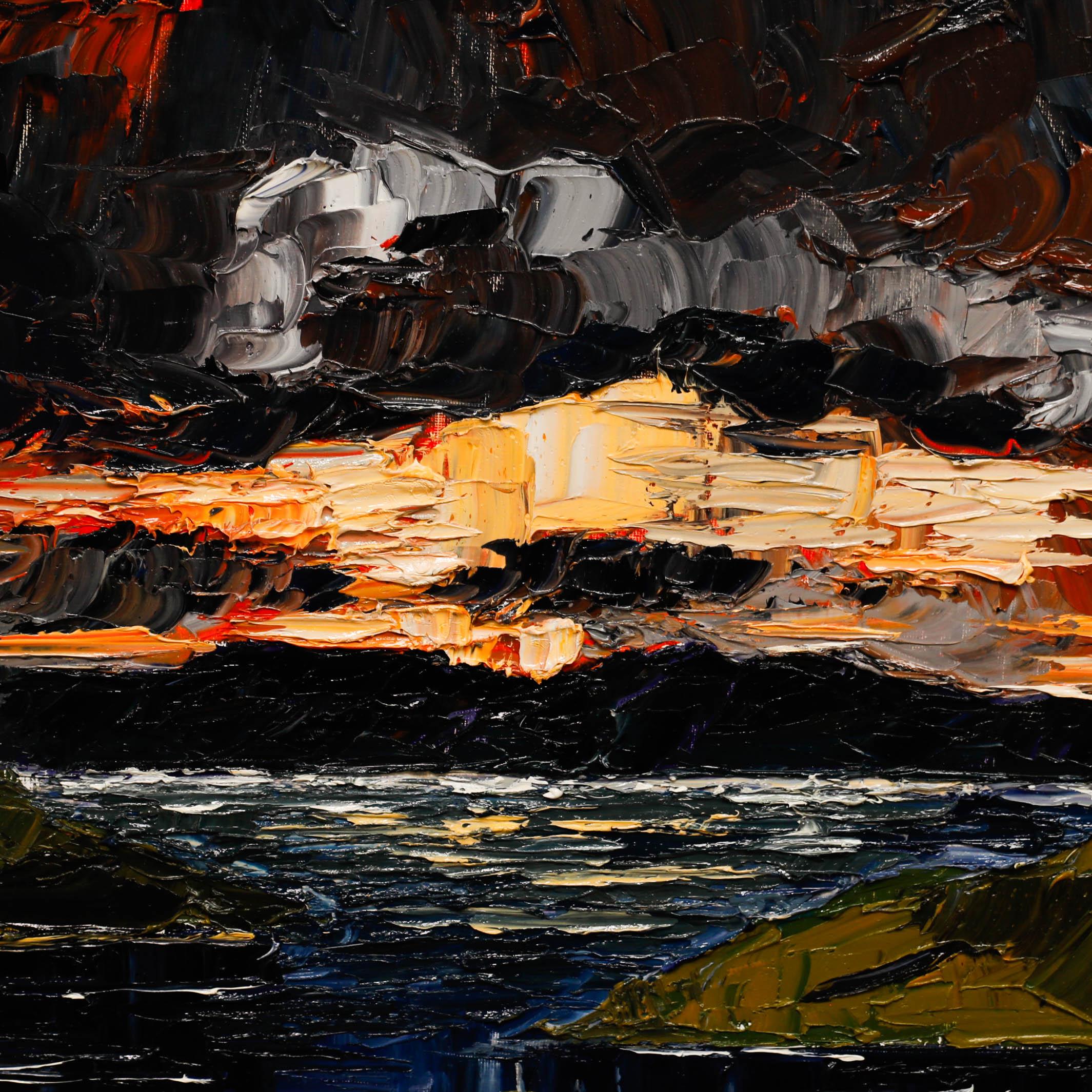 Daniel Nichols - Zeitgenössisches Öl, Himmel über Shetland im Angebot 3