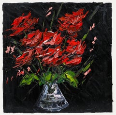 Daniel Nichols - Óleo contemporáneo, Naturaleza muerta Amapolas