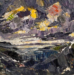 Daniel Nichols - Olio contemporaneo, Tramonto al largo delle Shetland