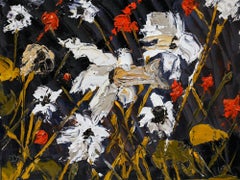 Daniel Nichols - Contemporary Oil, White Daisies
