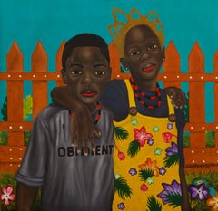 Ejima (Gemelas) - Siglo XXI, Contemporáneo, Figurativo, Retrato, Mujer, Amor