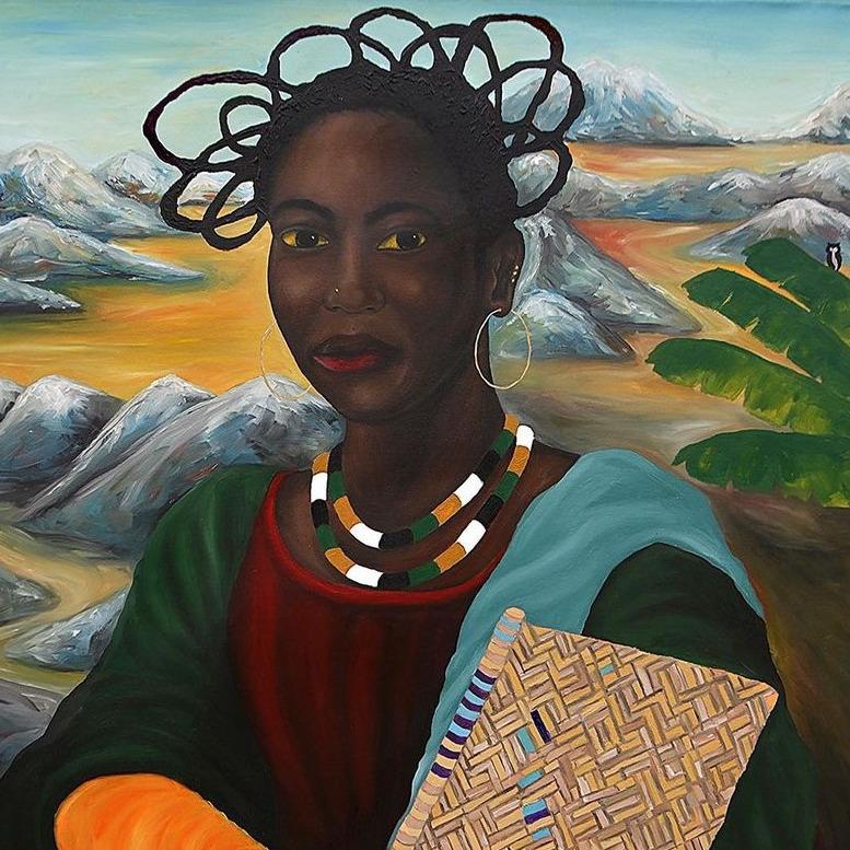 Enemonalisa - Figurative Painting Negro de Daniel Oguche Junior