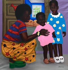 Held in Between - XXI secolo, Contemporanea, Figurativa, Ritratto, Donne, Bambini