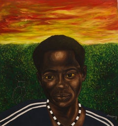Introspección - Siglo XXI, Contemporáneo, Figurativo, Retrato, Moderno, África