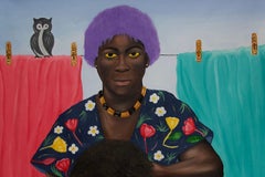 Mama's Backyard -21st Century, Contemporary, Figurative Portrait, Women, African