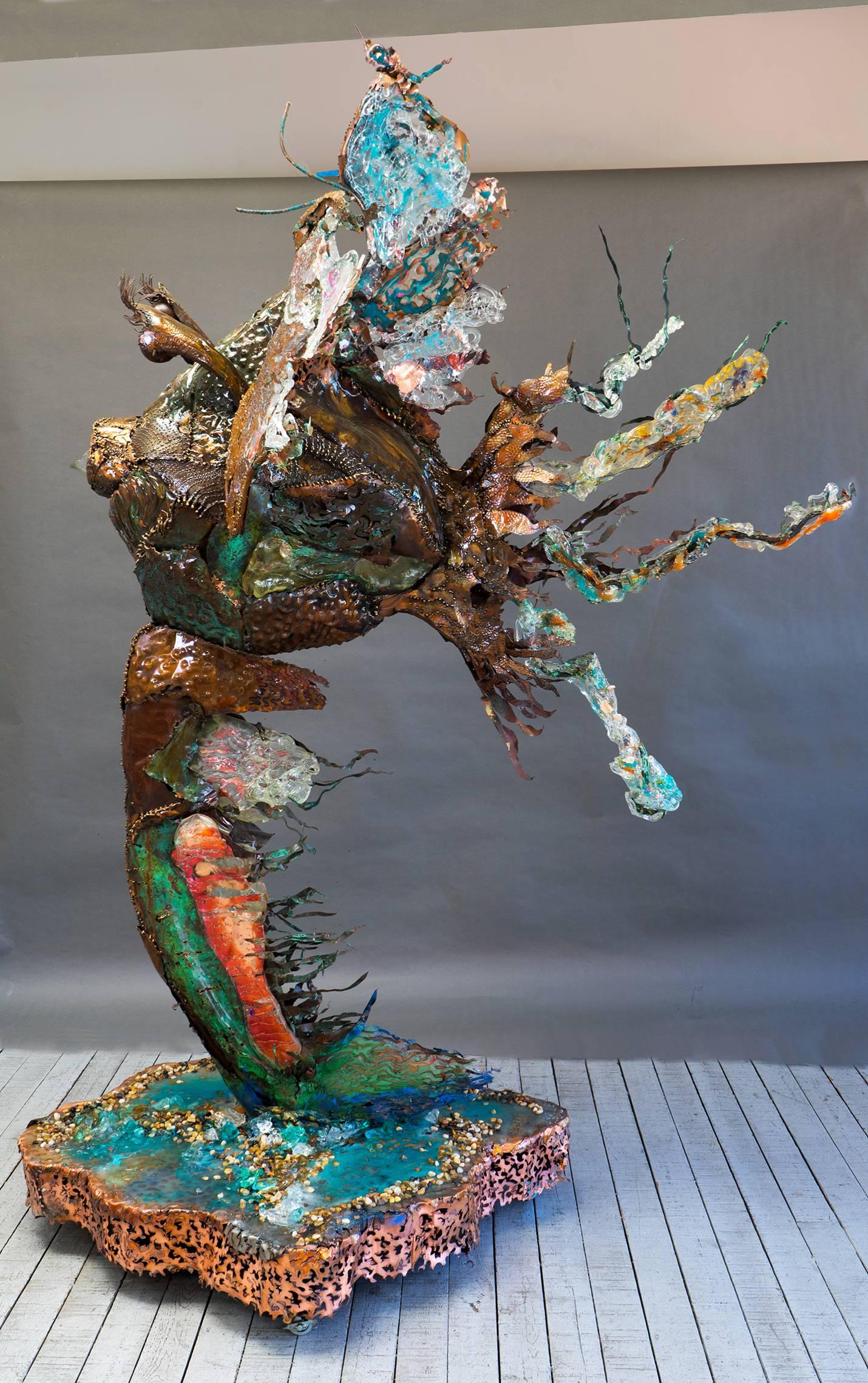 Bumblefish - Sculpture by Daniel Oropeza