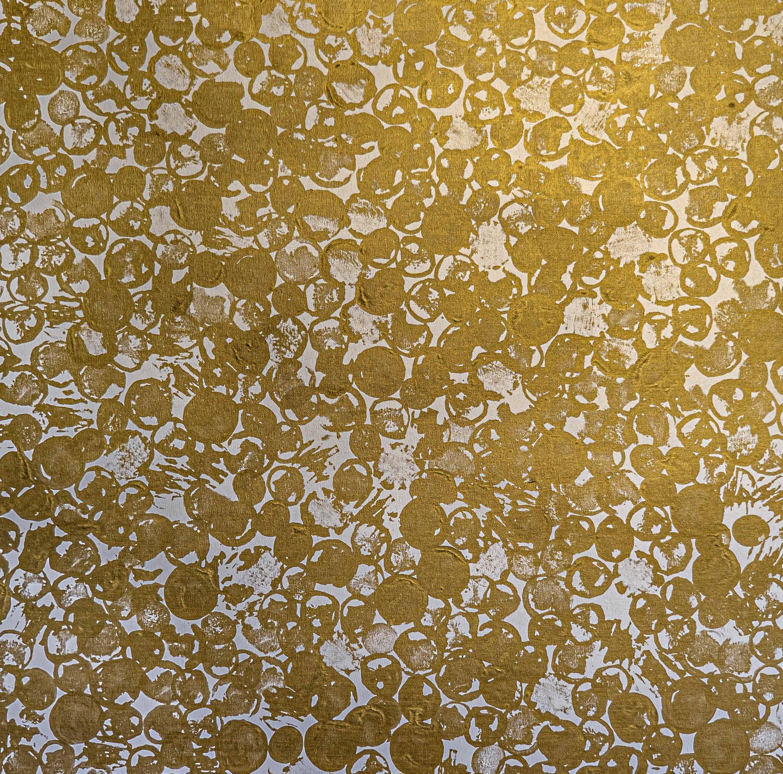 Serie Costellazioni, Puzzle Painting - Abstract Painting Marrone di Daniel Orson Ybarra