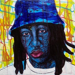 Testamento blu 10 -21° secolo, Ritratto figurativo contemporaneo, Africa moderna