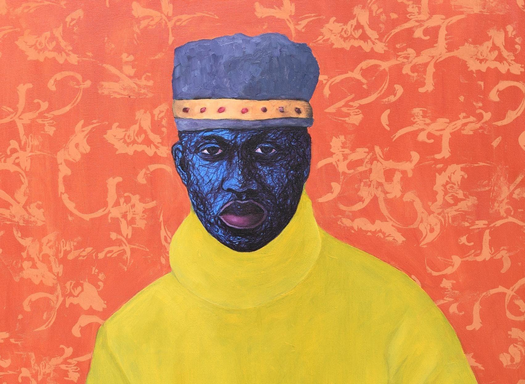 Boy London 2 - 21e siècle, Contemporain, Portrait figuratif, Moderne, Hommes - Painting de Daniel Owoeye