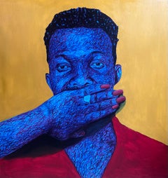 Confidant 1 -21e siècle, Contemporain, Portrait figuratif, Femmes, Amour moderne