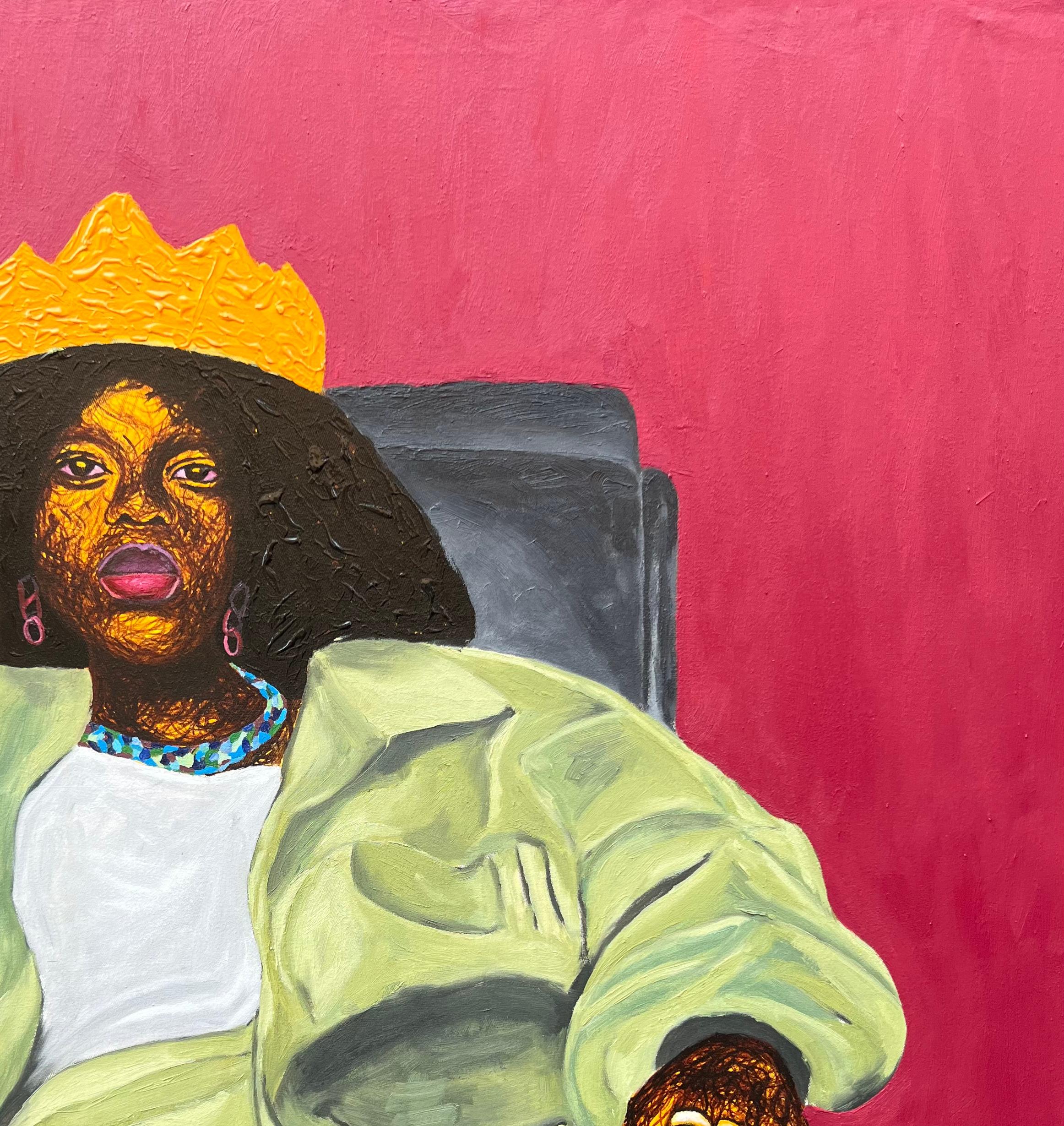 Crusader 1 - Contemporary Painting by Daniel Owoeye
