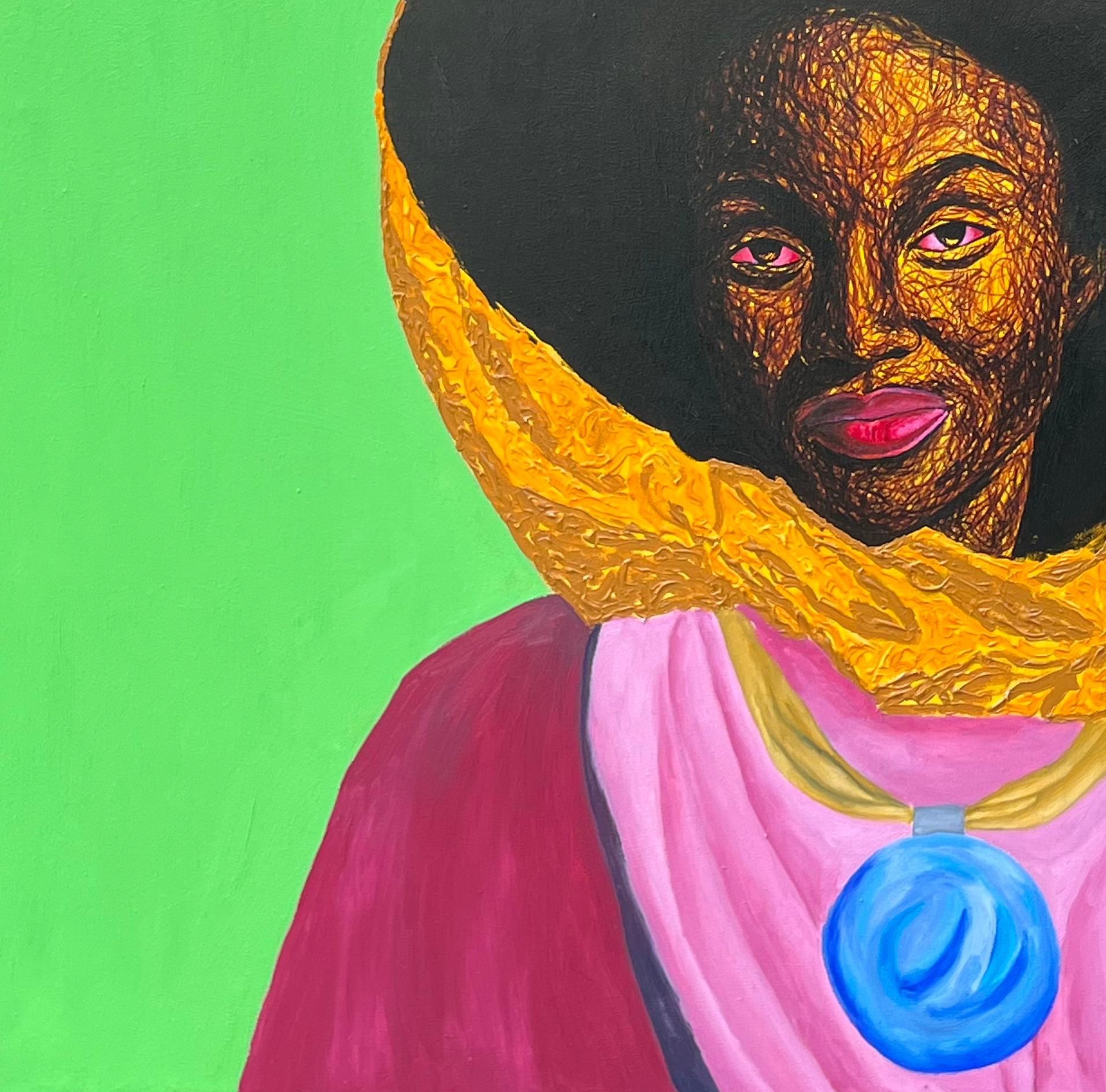 Crusader 2 - Vert Portrait Painting par Daniel Owoeye