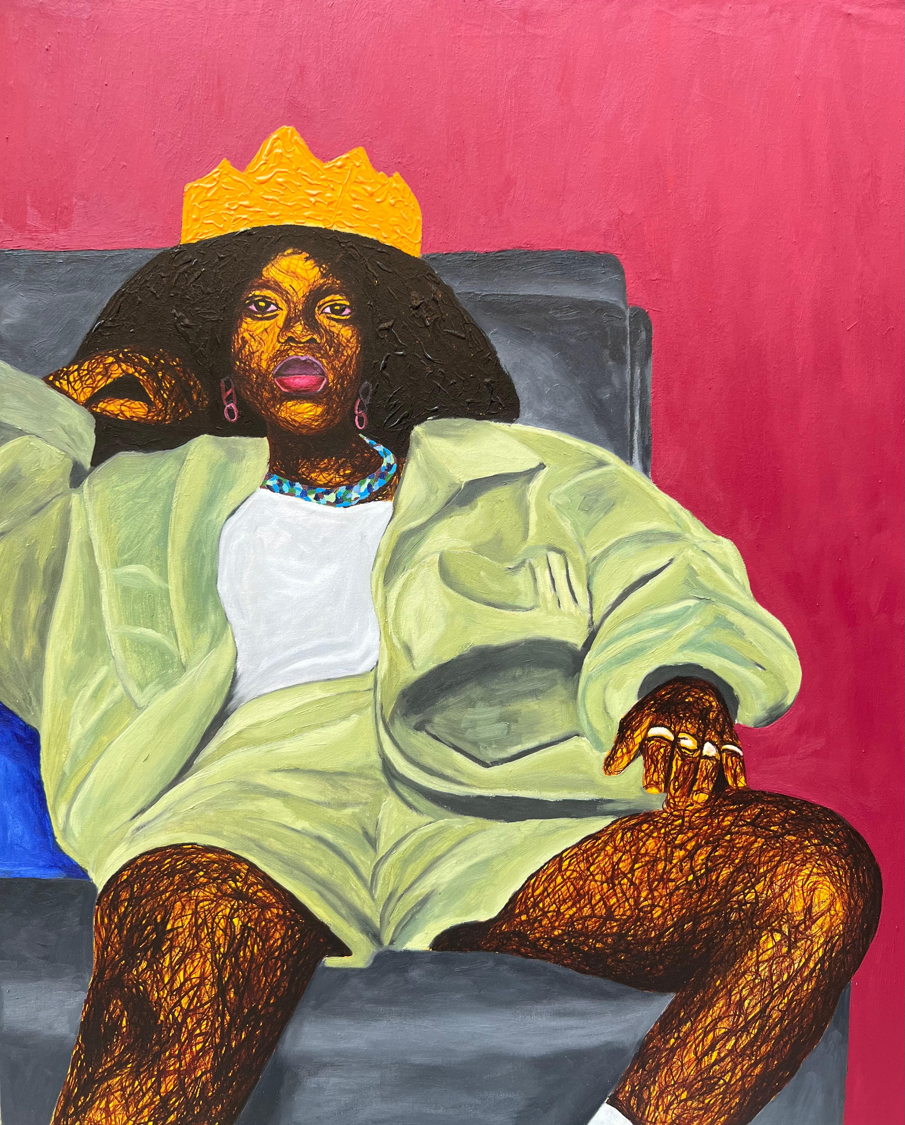 Daniel Owoeye Portrait Painting - Crusader 1