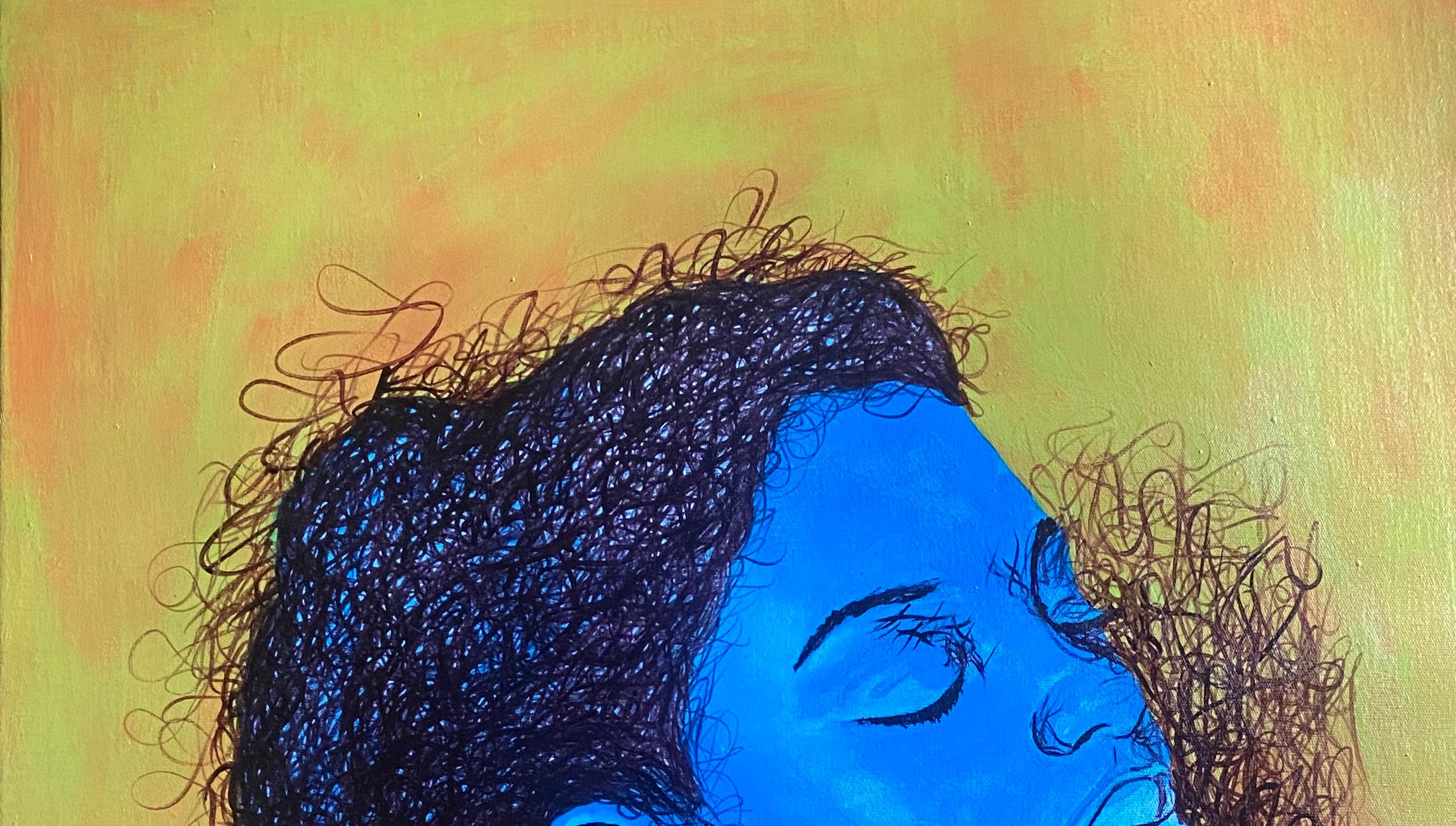 Quiet Vessel - 21. Jahrhundert, Zeitgenössisch, Figuratives Porträt, Modern, Afrika – Painting von Daniel Owoeye