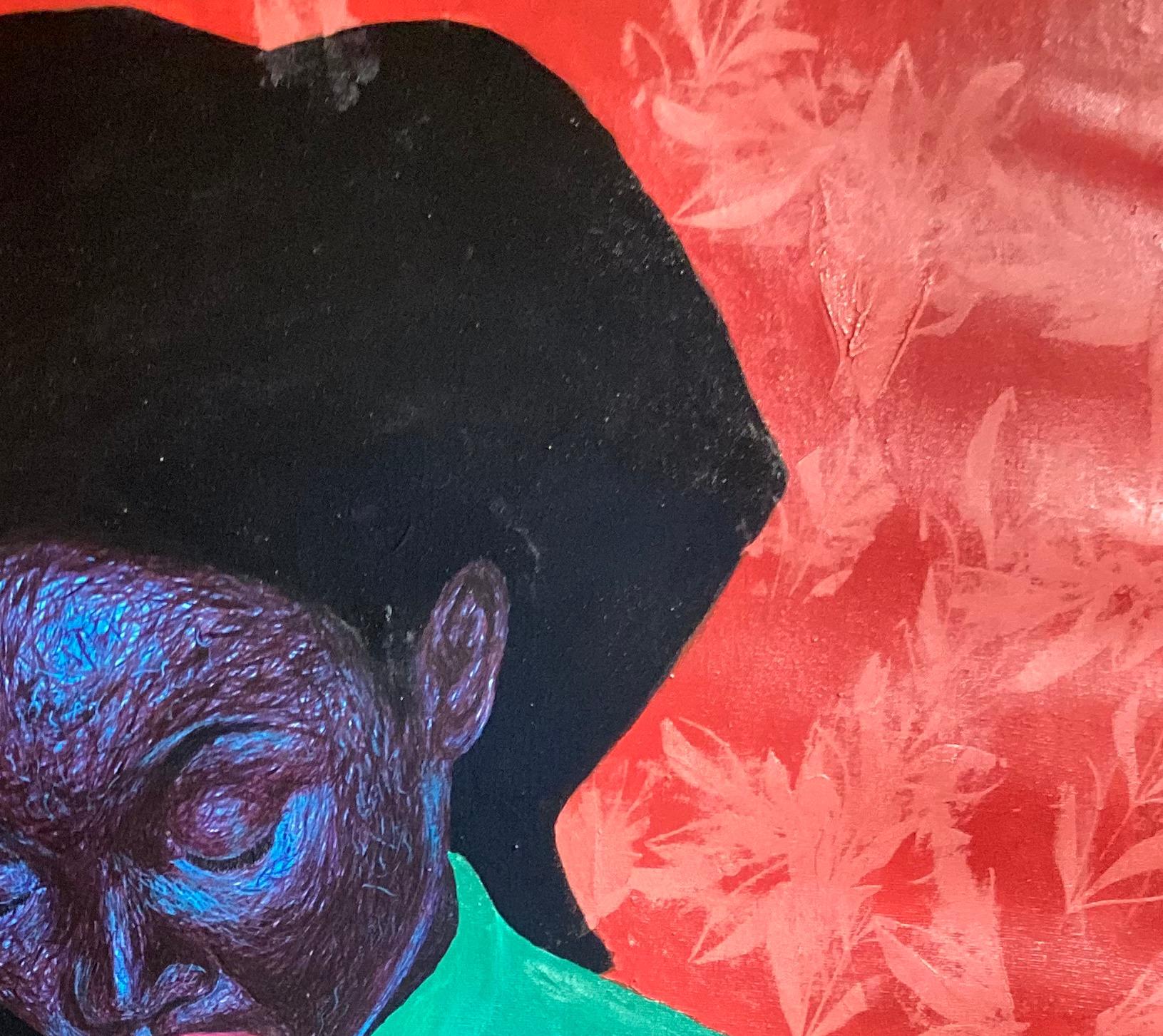 Sisterhood -21e siècle, Contemporary, Figurative Portrait, Women, Modern, Love - Expressionniste Painting par Daniel Owoeye