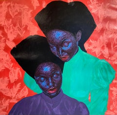 Hermandad -Siglo XXI, Contemporáneo, Retrato Figurativo, Mujer, Moderno, Amor