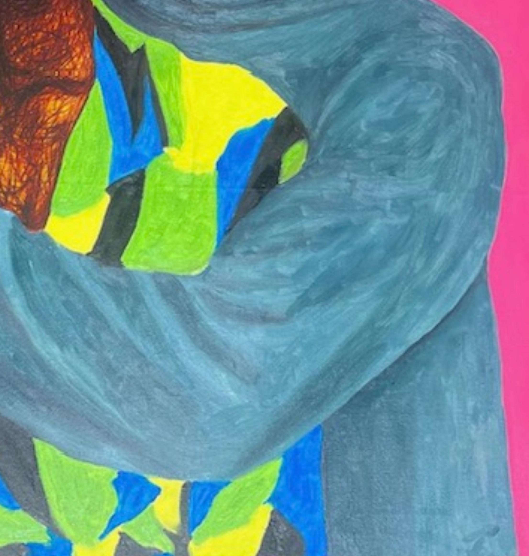 Shipping Procedure
Ships in a well-protected tube from Nigeria
This work is unique, not a print or other type of copy.
Accompanied by a Certificate of Authenticity.

About Artist
Daniel Owoeye was born in 1988 and resides in Ibadan. Art has been a