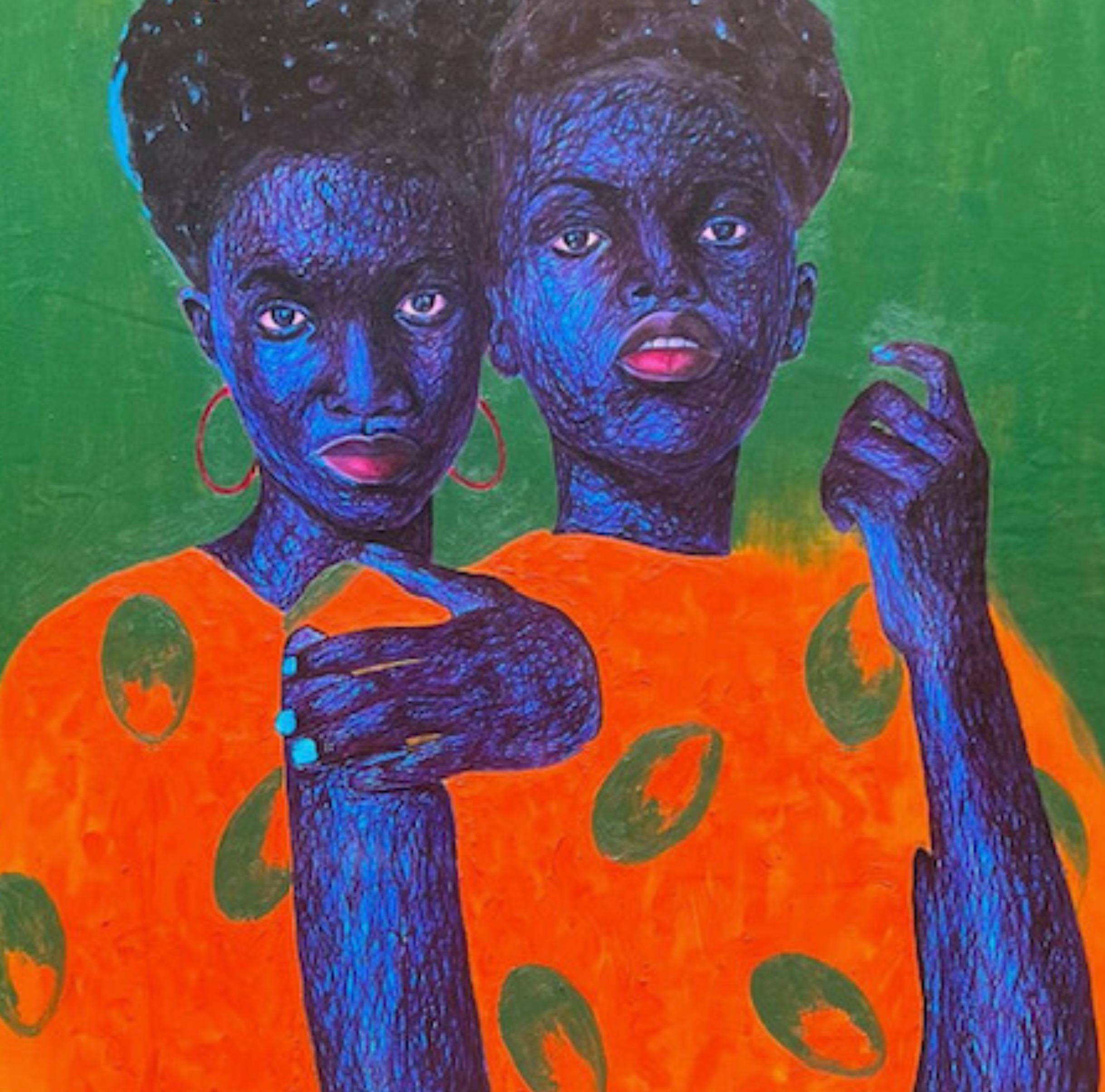True Friend 2 - 21st Century, Contemporary, Figurative Portrait, Women Love Men For Sale 1