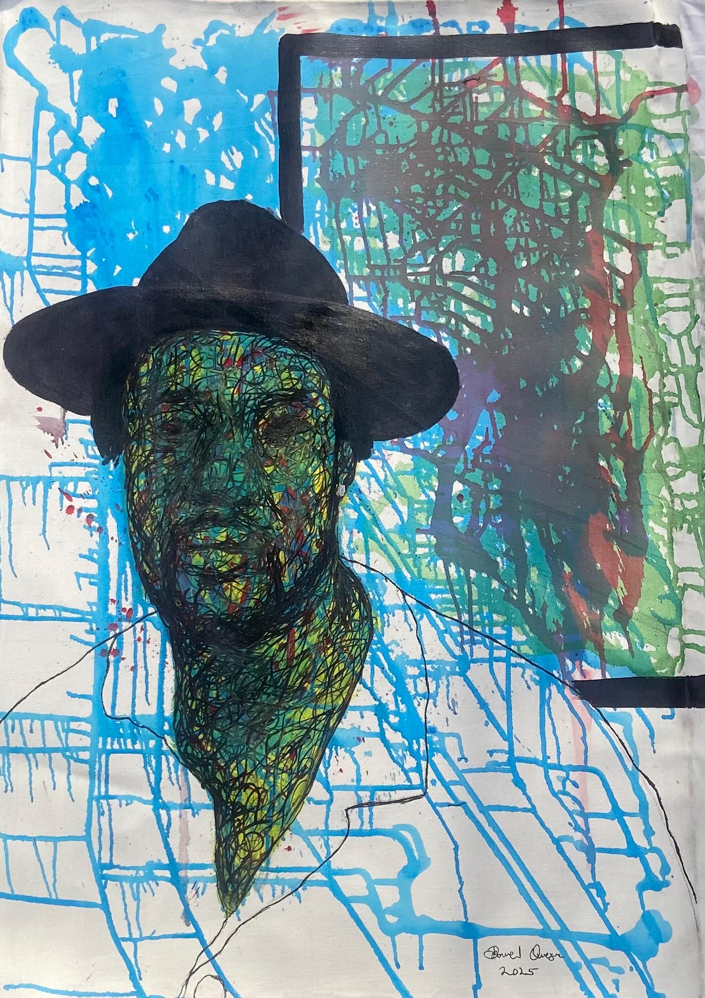 Sin título  -Siglo XXI, Contemporáneo, Retrato Figurativo, Moderno, Hombres, Colores