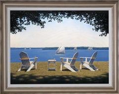 "Afternoon Seating, " Contemporary Realist Painting
