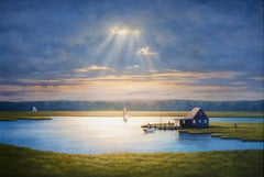 "Into the Light, " Coastal Landscape Painting is