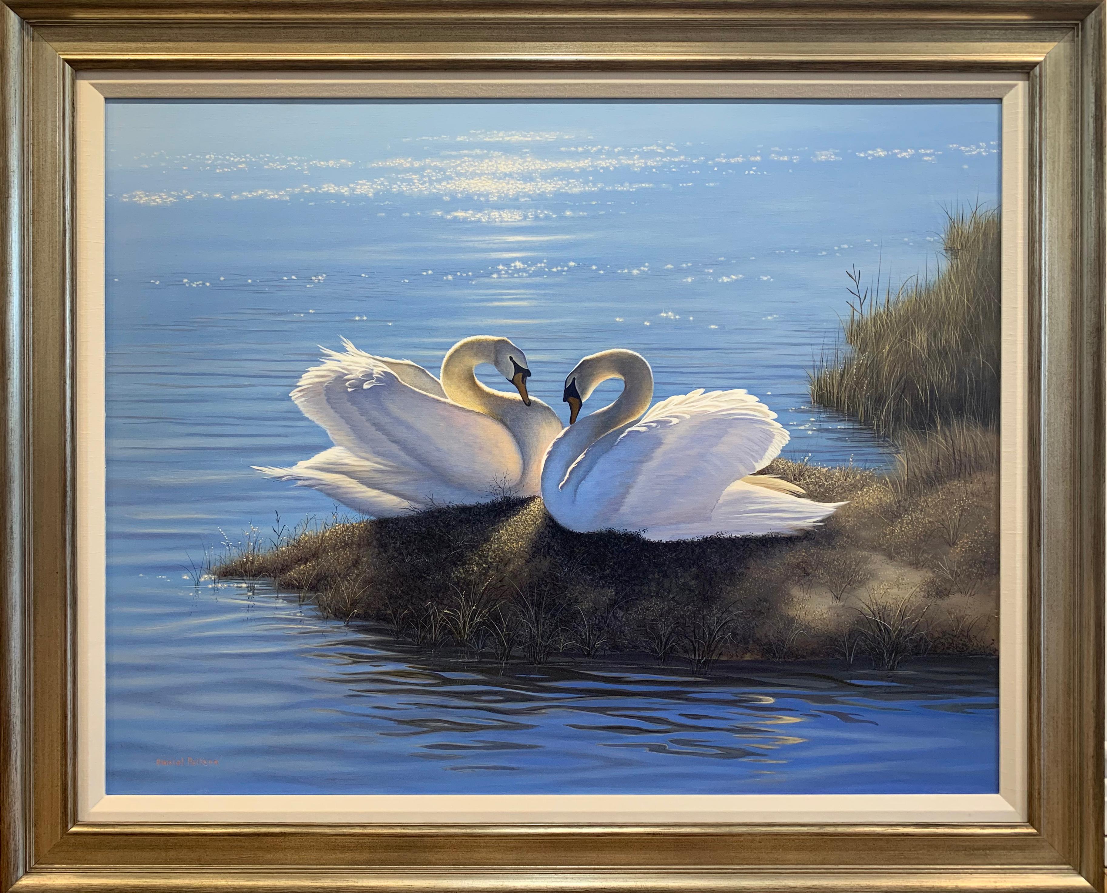 Daniel Pollera Landscape Painting - "Partners For Life, " Contemporary Realist Painting