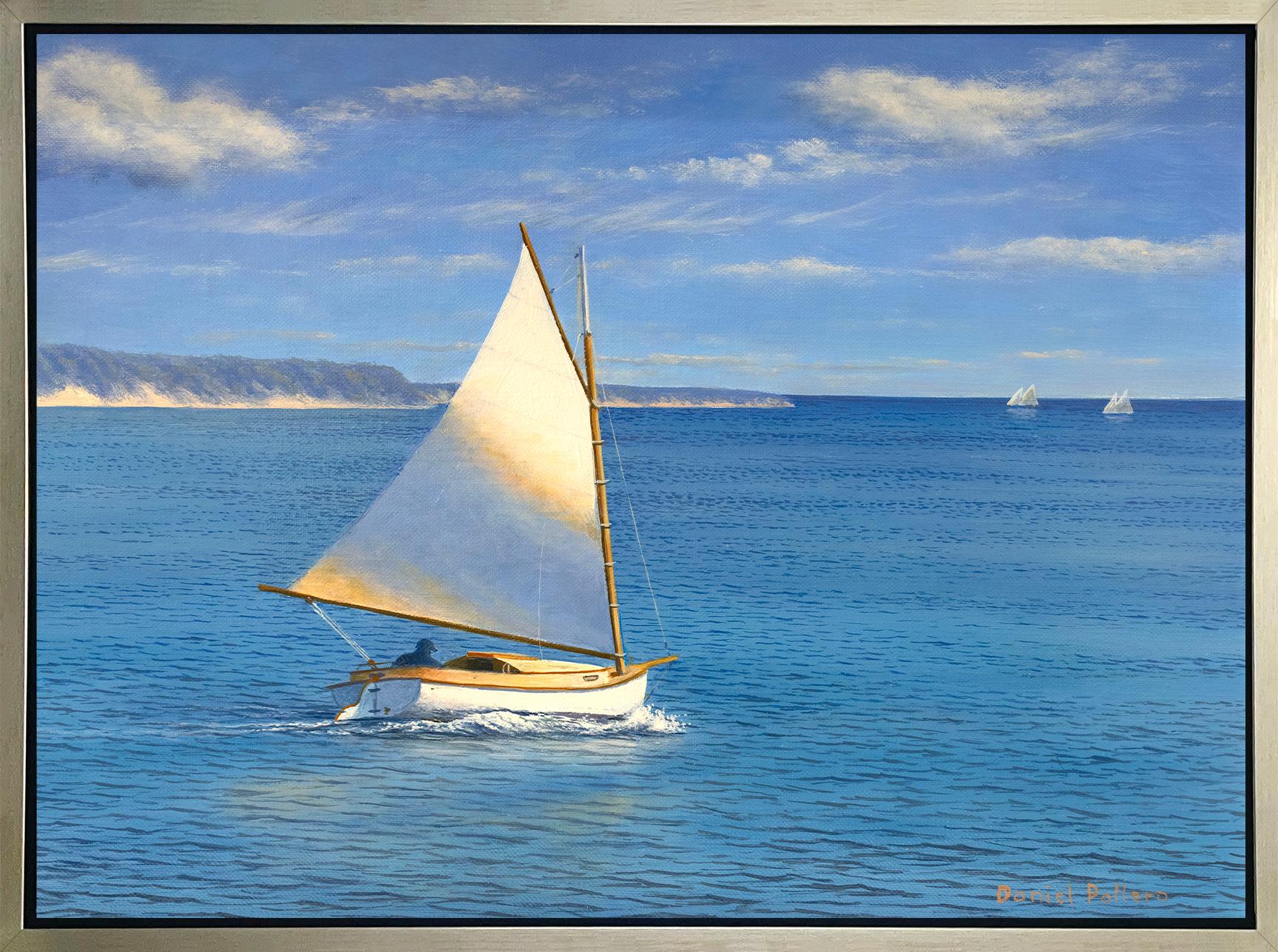 Daniel Pollera Landscape Print - "A Day Sail, " Framed Limited Edition Giclee Print, 12" x 16"