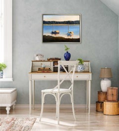 "Catboats, " Framed Limited Edition Giclee Print, 30" x 40"