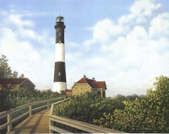 Daniel Pollera 'West Channel Lighthouse' 1998- Offset Lithograph