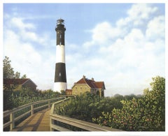 Daniel Pollera „West Channel Lighthouse“ Offset-Lithographie „West Channel“, 1998