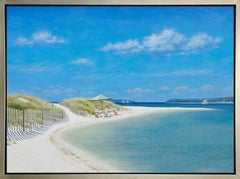 "Secluded Sandbar, " Framed Limited Edition Giclee Print, 24" x 32"