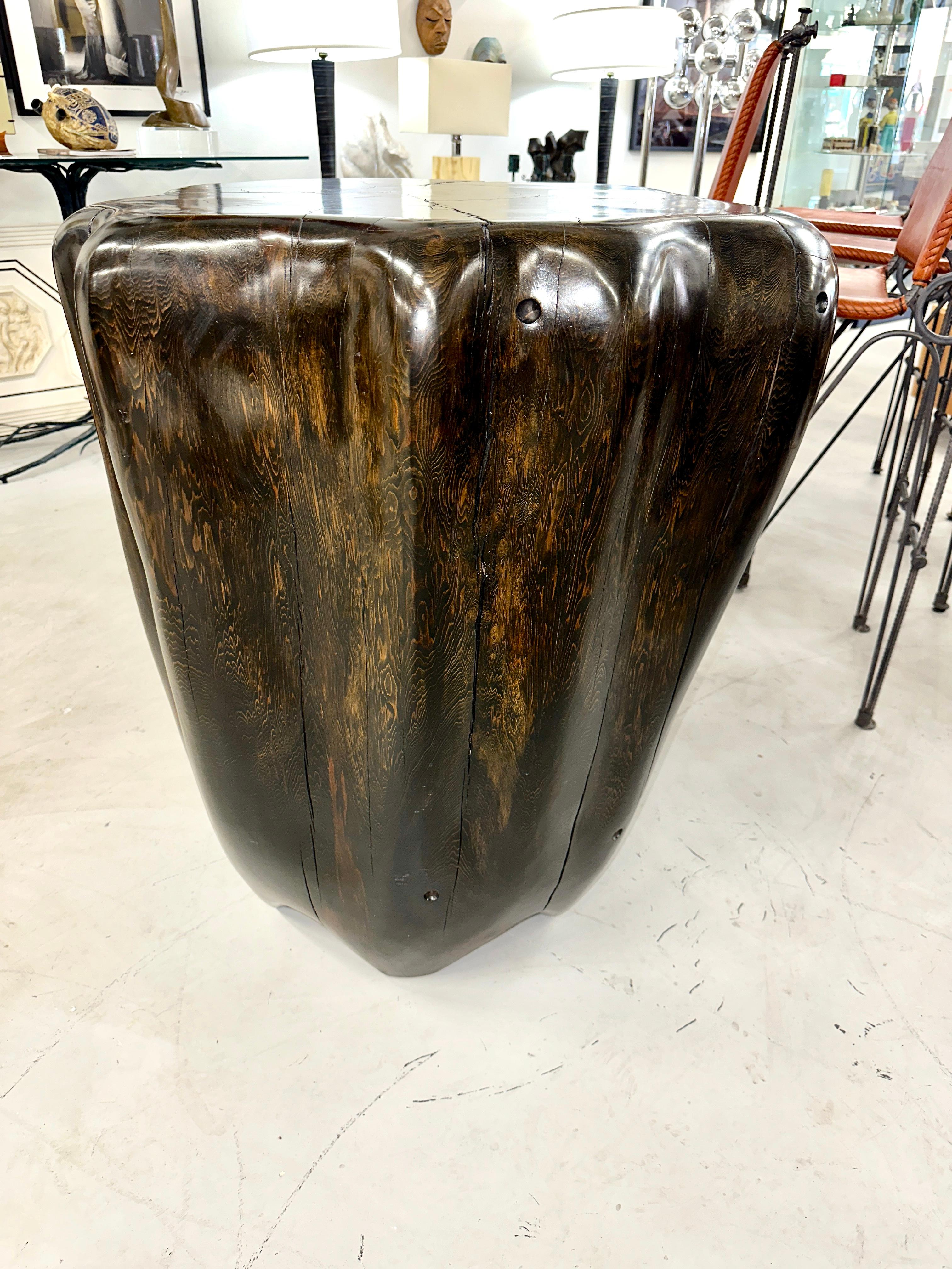 Daniel Pollock Organic Sculptural Pedestal Table For Sale 3