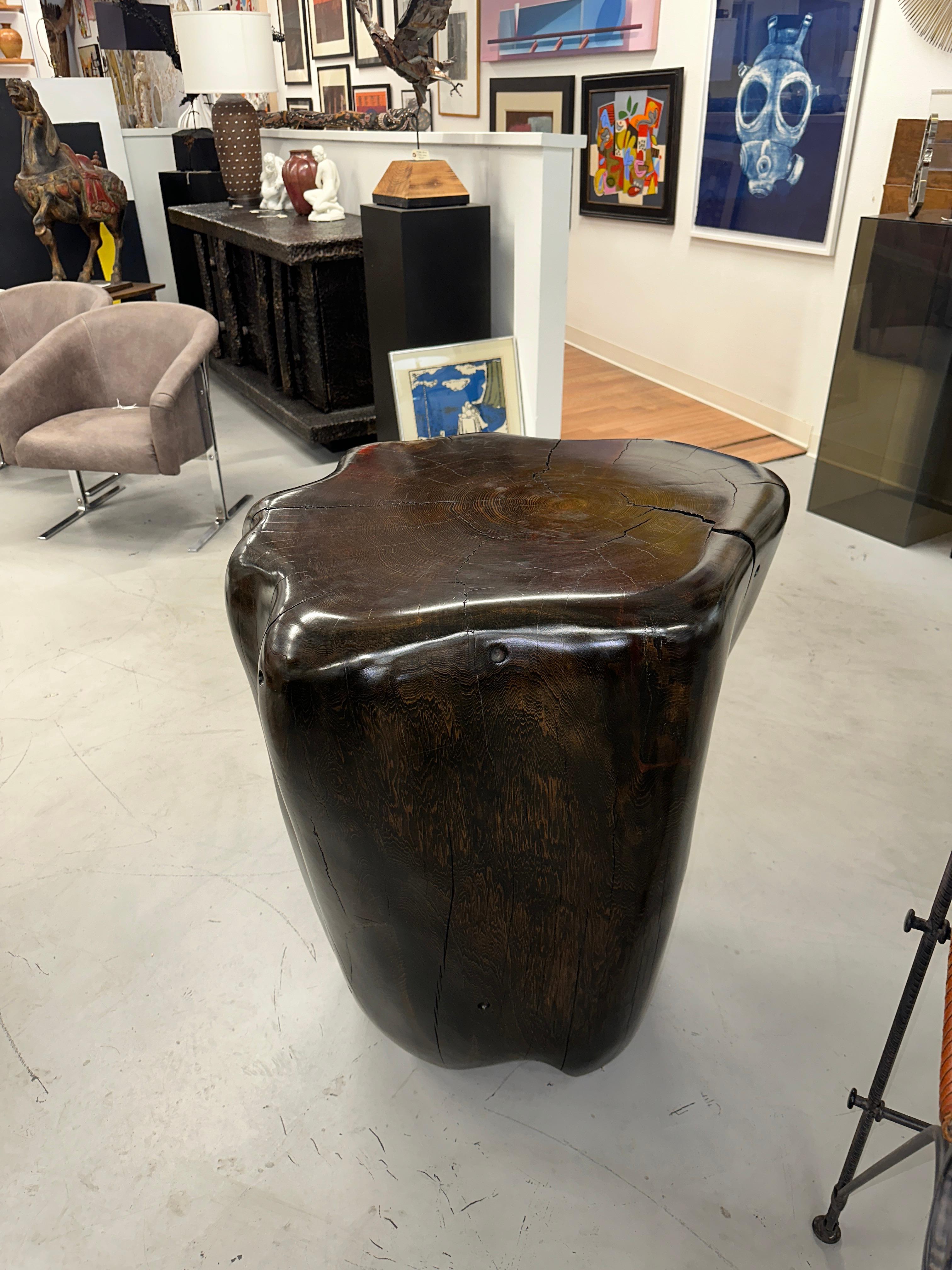 American Daniel Pollock Organic Sculptural Pedestal Table For Sale