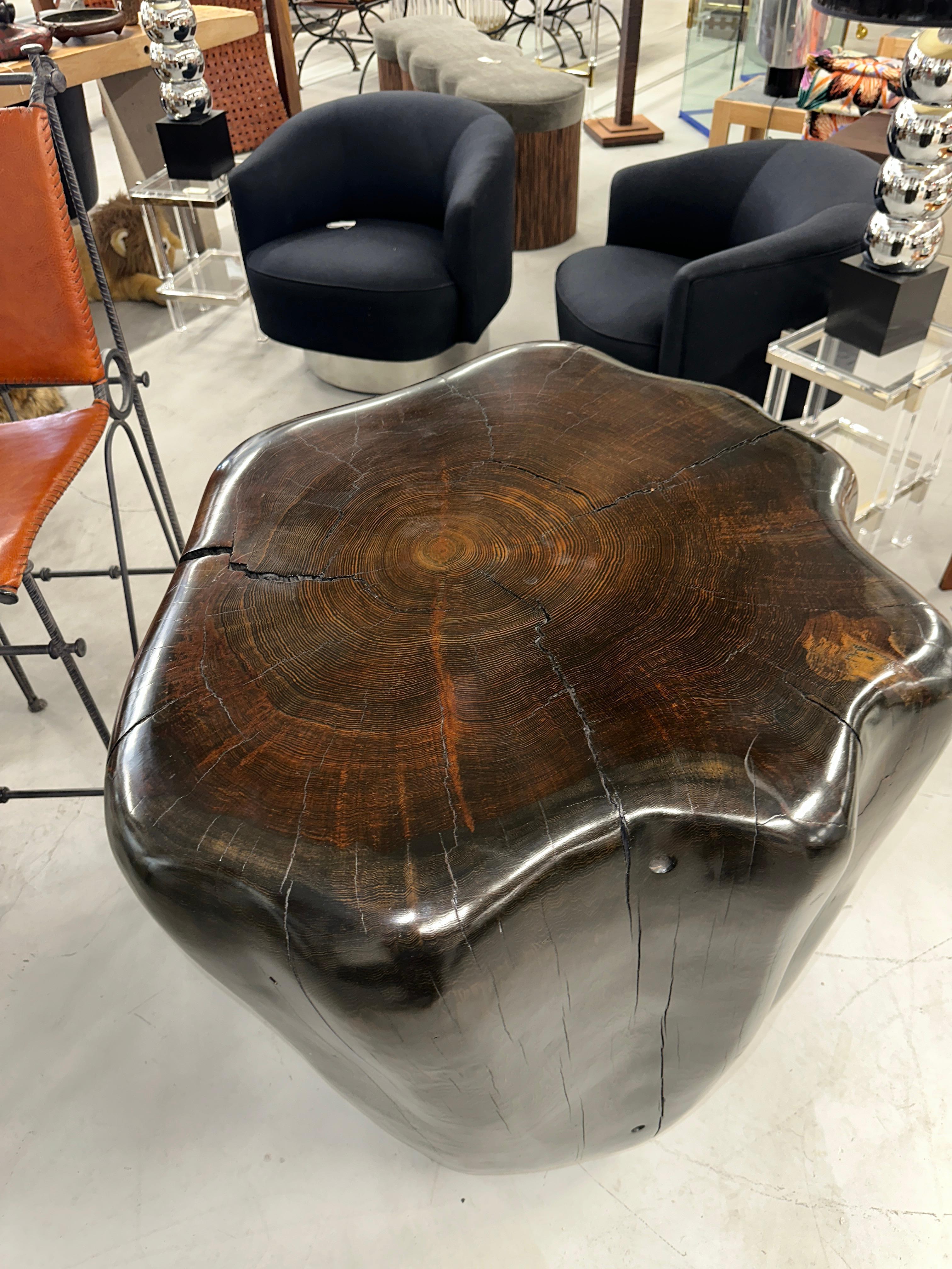 Daniel Pollock Organic Sculptural Pedestal Table For Sale 1