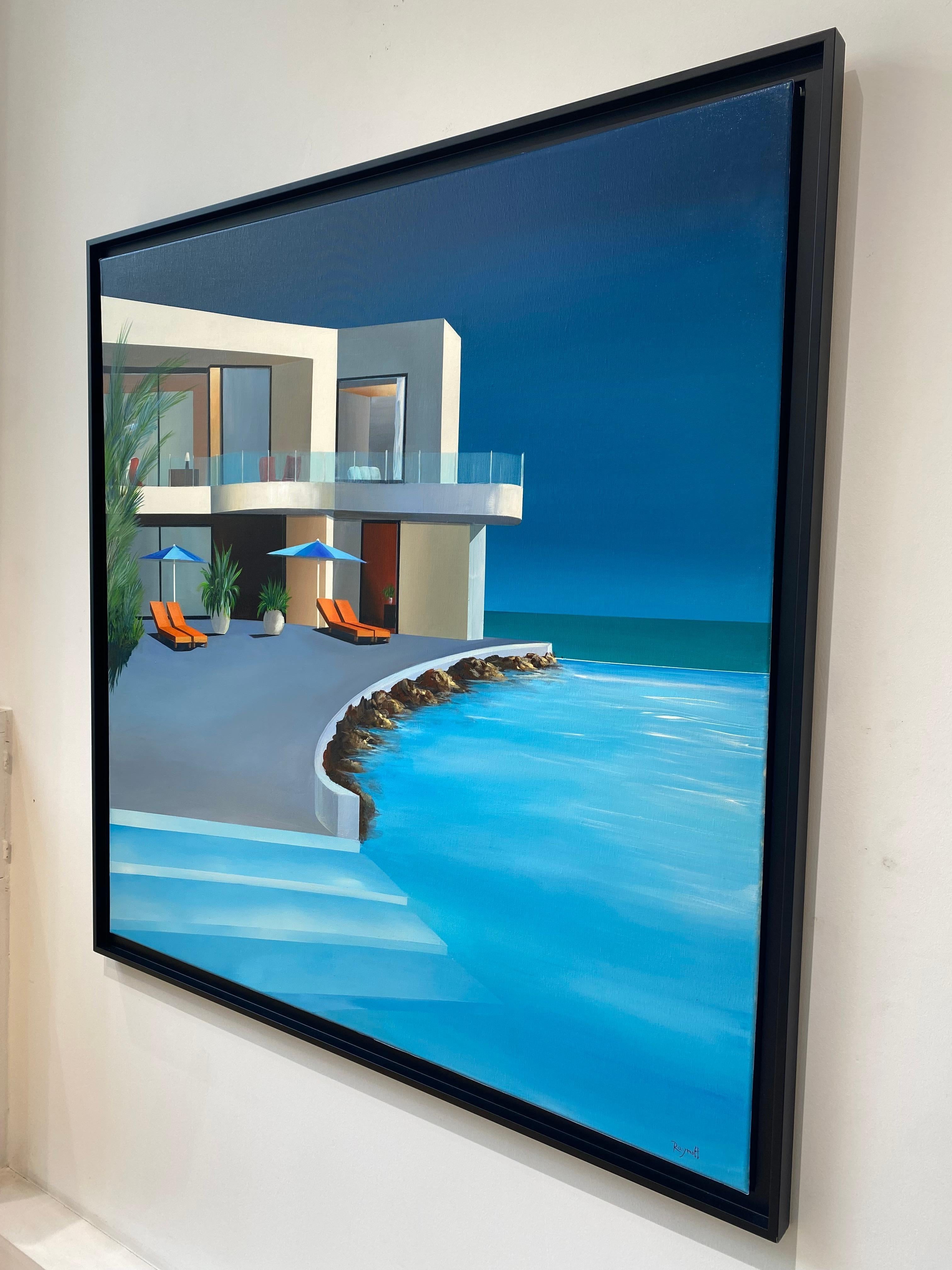 Contre les rochers – Painting von Daniel Raynott