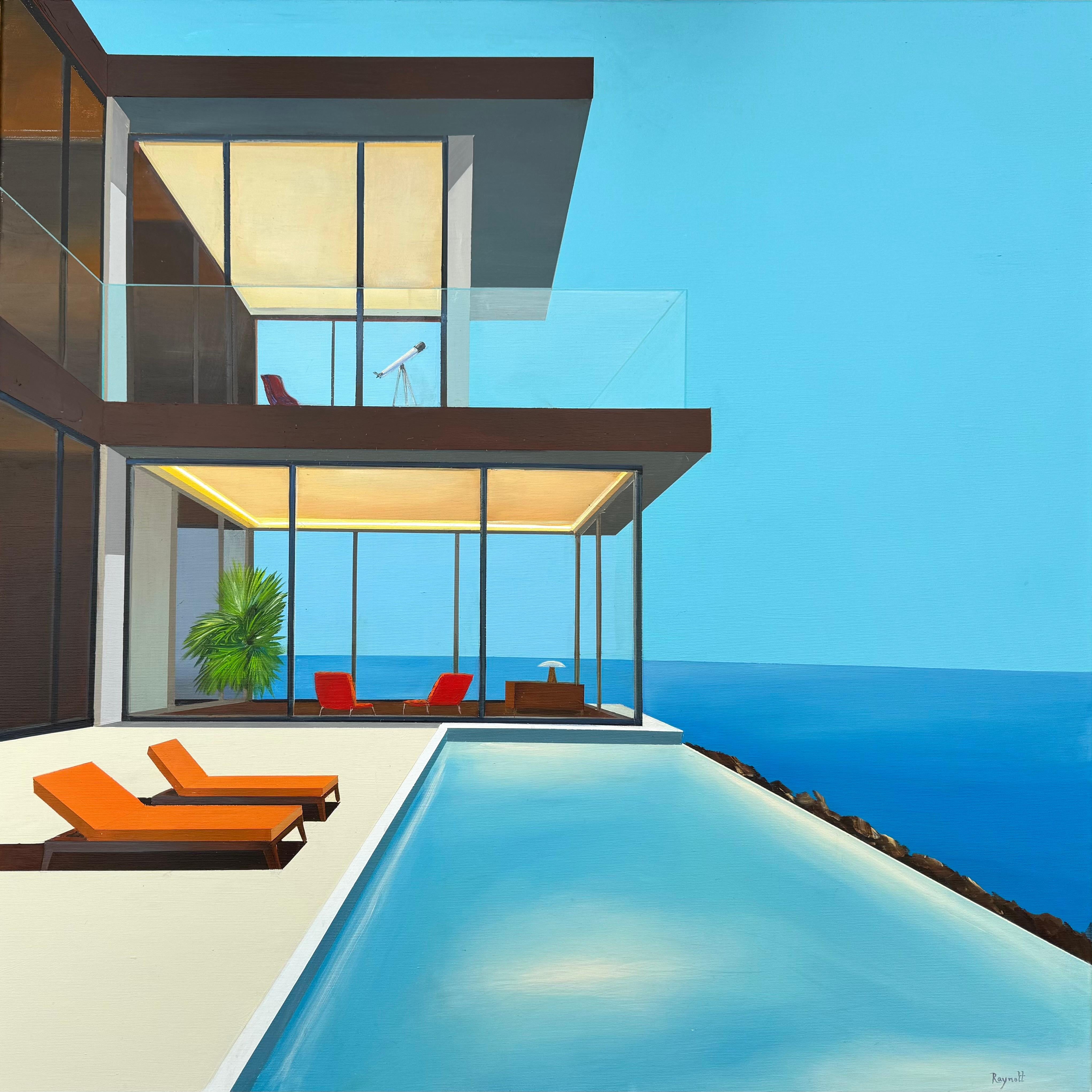 Daniel Raynott Landscape Painting - Dream Villa