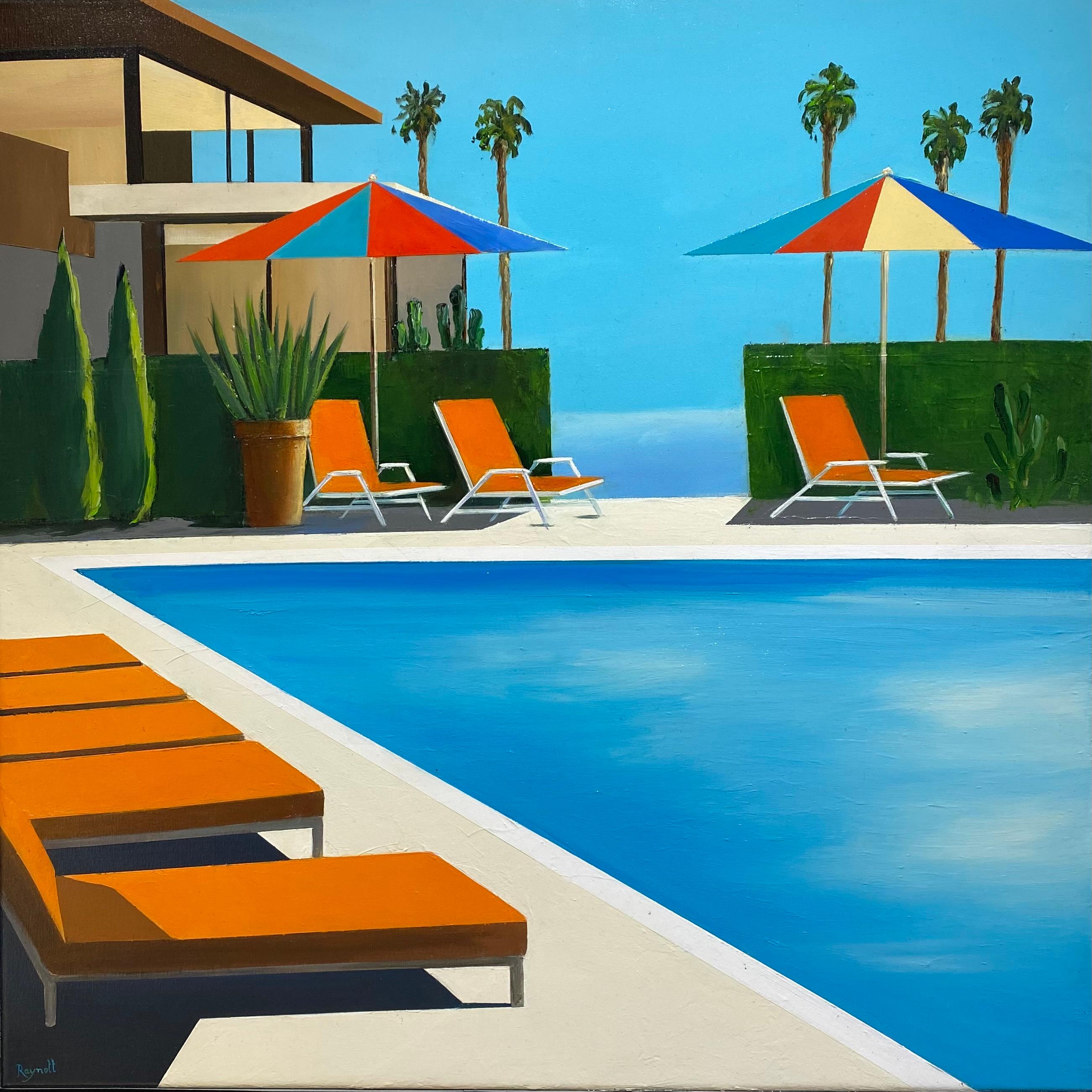 Pacific Lights – Painting von Daniel Raynott