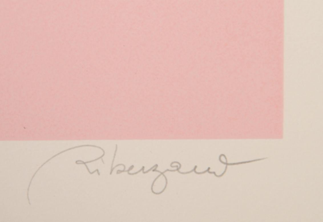 Femme aux Cheveaux Rouge II, Signed Screenprint by Daniel Riberzani For Sale 1