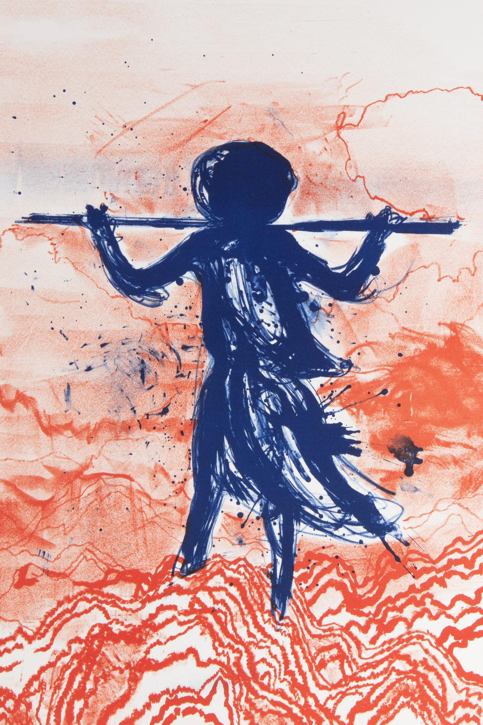 Daniel Richter: Greif zur Feder, Gymnasiastin - Limited Edition Print For Sale 1
