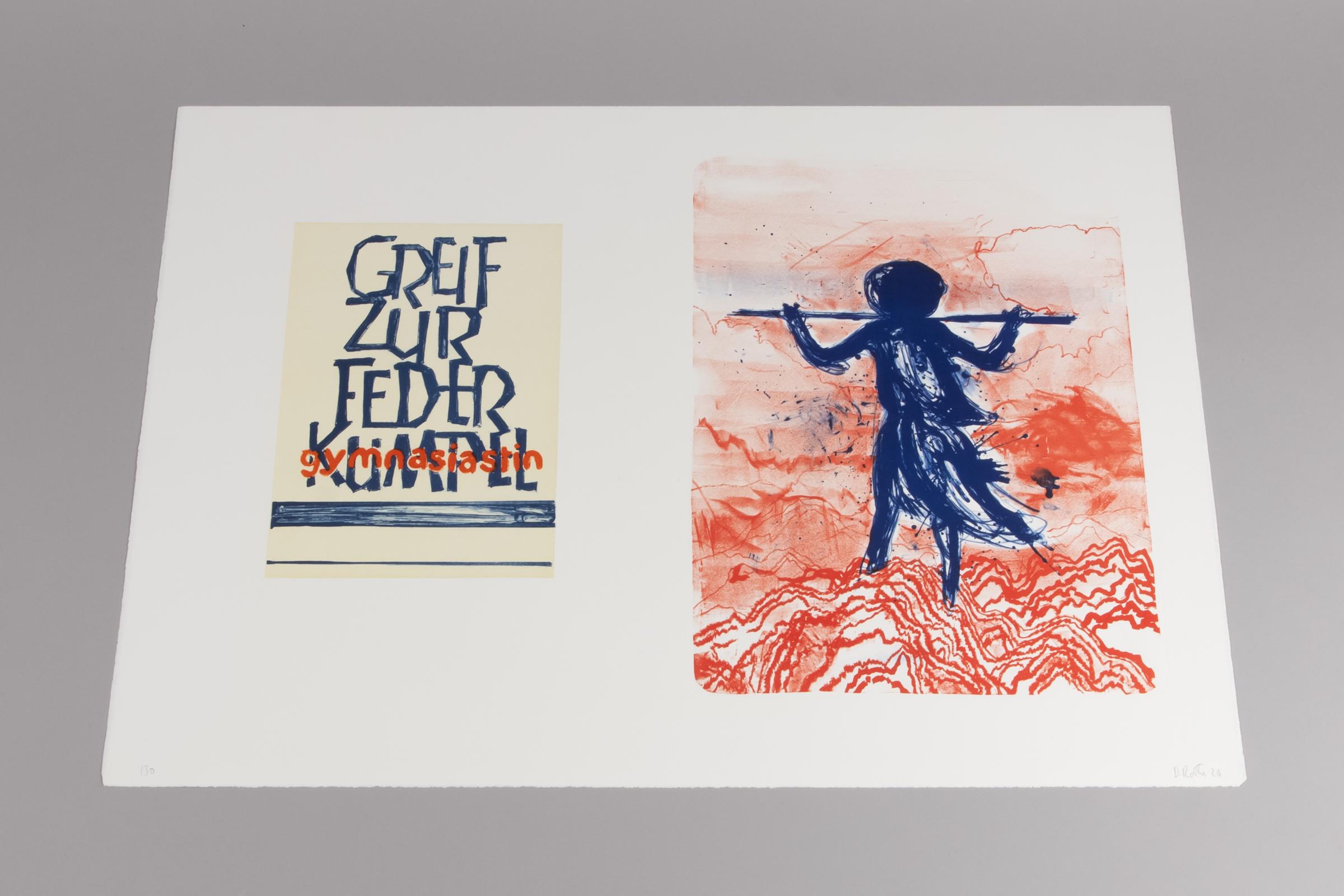 Daniel Richter: Greif zur Feder, Gymnasiastin – Druck in limitierter Auflage im Angebot 3