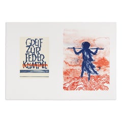 Daniel Richter: Greif zur Feder, Gymnasiastin - Limited Edition Print