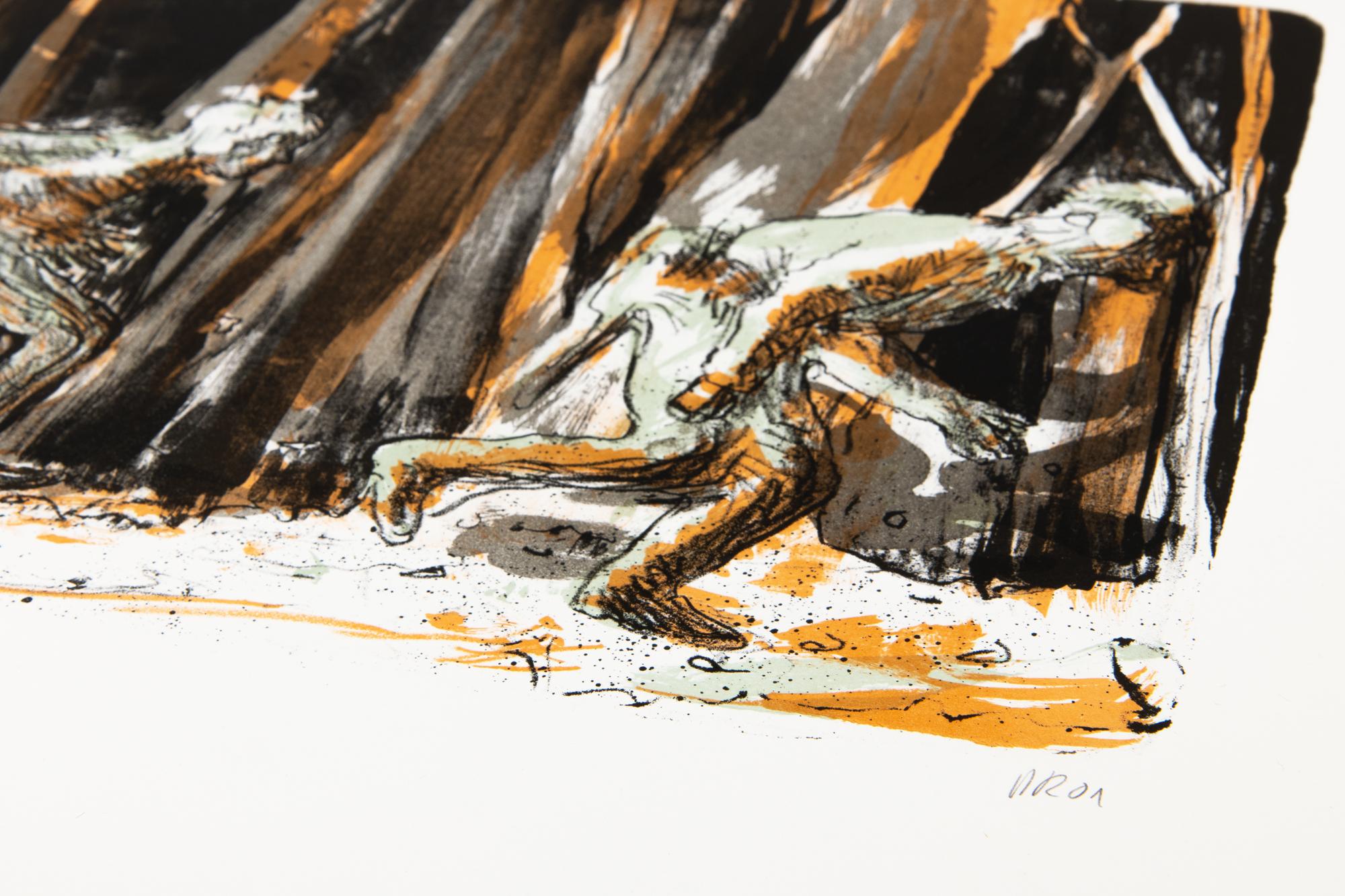 Daniel Richter, Propaganda II - Litografia, Stampa firmata, Arte contemporanea 2