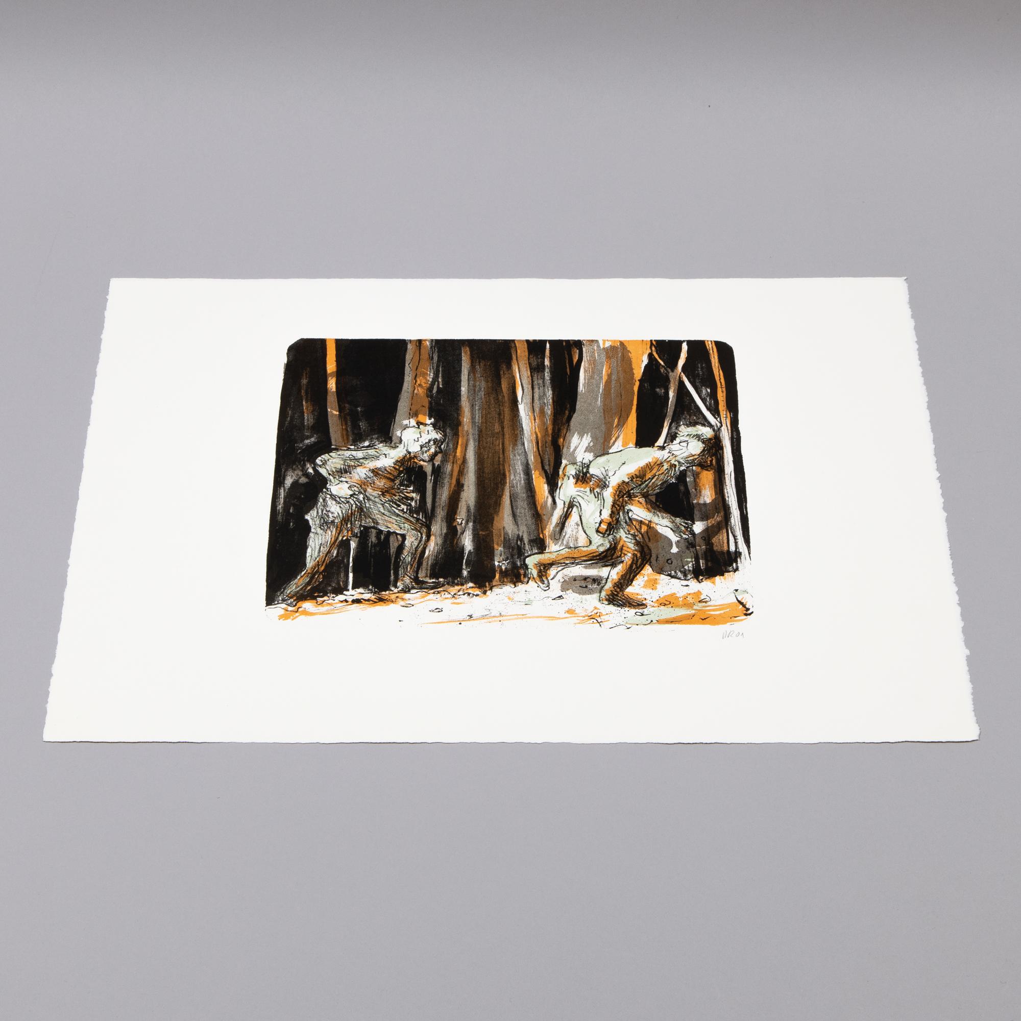 Daniel Richter, Propaganda II - Litografia, Stampa firmata, Arte contemporanea 3